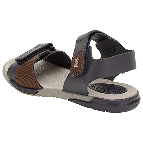 SANDÁLIA INFANTIL MASCULINA CONFORTO KIDY - 1590204 - MARINHO - 28