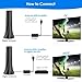 2025 TV Antenna Indoor,Antenna for Smart TV with 360° Signal Booster Reception,HD Antenna for Local Channels 1500+ Miles Range,Digital Antenna Supports 4K 8K 1080p TVs-Portable Antena 25FT Coax Cable