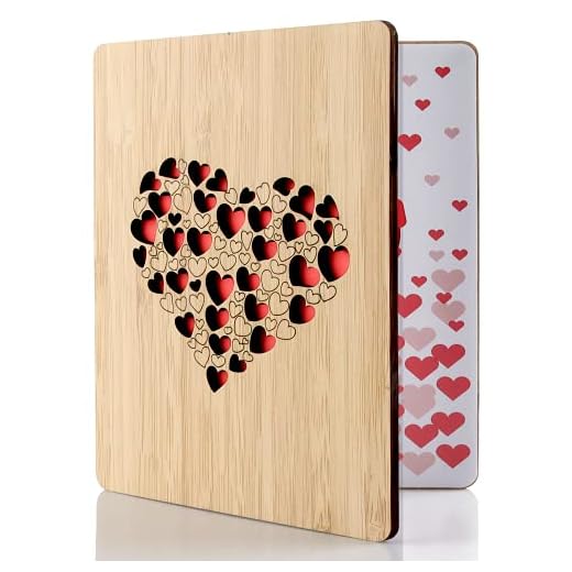 Tarjeta de Felicitación, Tarjeta de Felicitación de Madera, Bambú Real y Tarjeta de Felicitación de Madera, Utilizada para el Día Del Padre, Cumpleaños, Bodas, San Valentín y Aniversario (Labios)