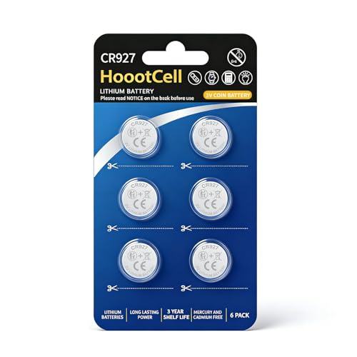 HoootCell 6 Count CR927 Battery CR927 3V Lithium Battery