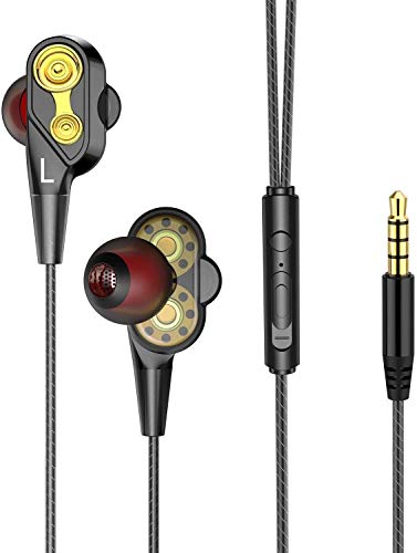 iAmotus Ecouteurs Intra-auriculaire - Écouteurs Haute Qualité Audio Stéréo Microphone Intégré Écouteurs Filaires Anti-Bruit Universel pour iPhone,iPod,iPad,Samsung,Android Smartphone,MP3 MP4,iMac etc