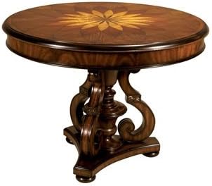Maitland Smith Round Inlaid Mahogany #3030-616 Regency Center Table ~ New