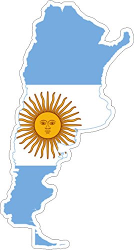 Akachafactory Autocollant Sticker adhesif Voiture Vinyle Drapeau Carte Argentine