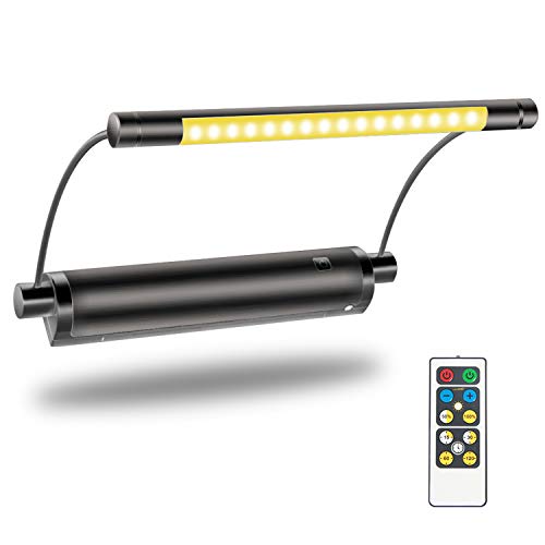 LUXSWAY Picture Light - Battery Powered, Wireless Remote Control, Rotatable Art Display Light, Dimmable for Picture Artwork and Mirror