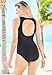Swimsuits For All Swim 365 Women's Plus Size High-Neck One Piece - 16, Navy Multi