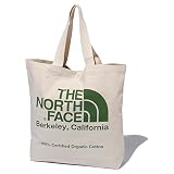 [ザ ノースフェイス] トートバッグ オーガニックコットントート メンズ レディース Organic Cotton Tote NM82260 ノースフェース バック 04.ナチュラル×グリーン
