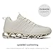 Womens Running Walking Shoes Blade Tennis Casual Fashion Lace up Sneakers Comfort Non Slip Work Sport Athletic Trainer Beige 7