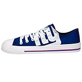 NFL Mens Low Top Big Logo Canvas Shoe - Mens, New York Giants, Large / Mens Size 10
