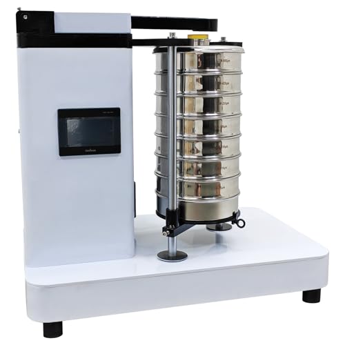 INTSUPERMAI 7 Layers Slap Type Laboratory Vibrating Screen Lab Electric Screening Machine Vibrating Sieve Machine Sieve Shaker Machine Automatic Sifter Shaker Machine 220V