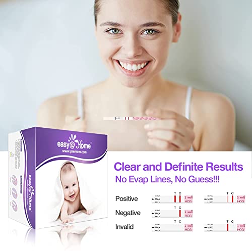 Easy@Home Pregnancy Test Strips, 40 Hcg Tests #TOP1
