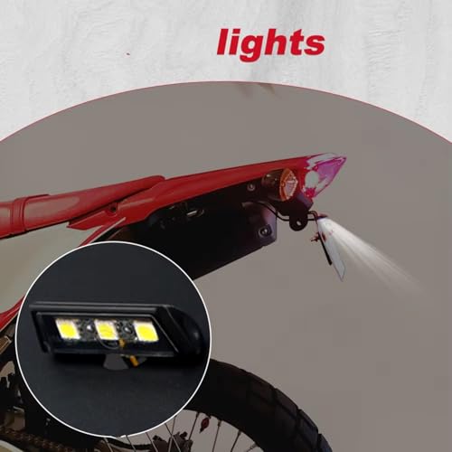 Support plaque d'immatriculation eliminator CRF300L queue bien rangée - 6