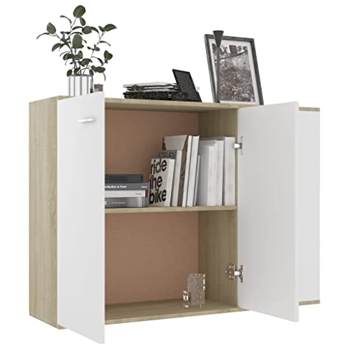 Natulvd 41.3" Kitchen Storage Cabinet, Floor Sideboard Buffet Storage With 2 Drawers And 3 Doors, Modern Buffet Table For Living Room, Hallway - Multicolour #TOP4