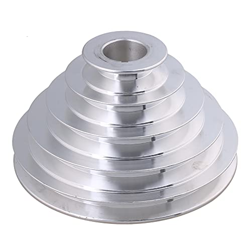 CNBTR 5 Stepped Pulley 28mm Bore | Aluminum Cone Pulley | 5mm Keywayed