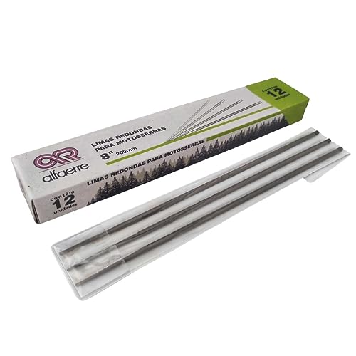 Kit 3 Lima Redonda Afiar Amolar Motosserra 200mm x 5/32 4mm