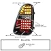 SPEC-D TUNING Black LED Tail Lights Compatible with 2005-2006 Mini Cooper S, Left + Right Pair Assembly