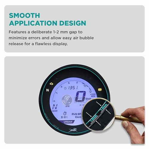 Image of Spartan Shield [2 PACK Digital Meter Protector For 2025 TVS RONIN - SS - DS - TD || Soft Thin Flexible TPU Instrument Cluster Film Guard || New TvsRonin Bike Accessory 2026 [Not Tempered Glass]