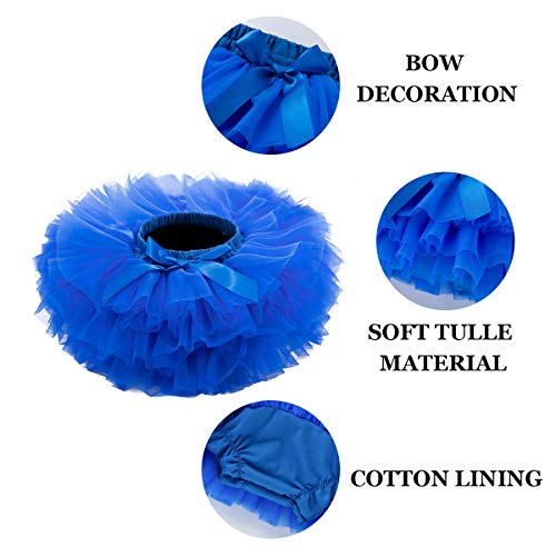 Baby Girls Tutu Skirt, Infant Tulle Tutus, Newborn Soft Skirts For Toddlers Royal Blue #TOP2