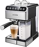 ☕Wähle in deinem Herzen:Verleihen Sie Ihrem Lieblingsgetränk noch mehr Intensität mit einem Extra-Schuss Espresso，Cappucinos und Lattes oder verwenden Sie die Einstellung Dunkel für intensiven, kräftigen Kaffee