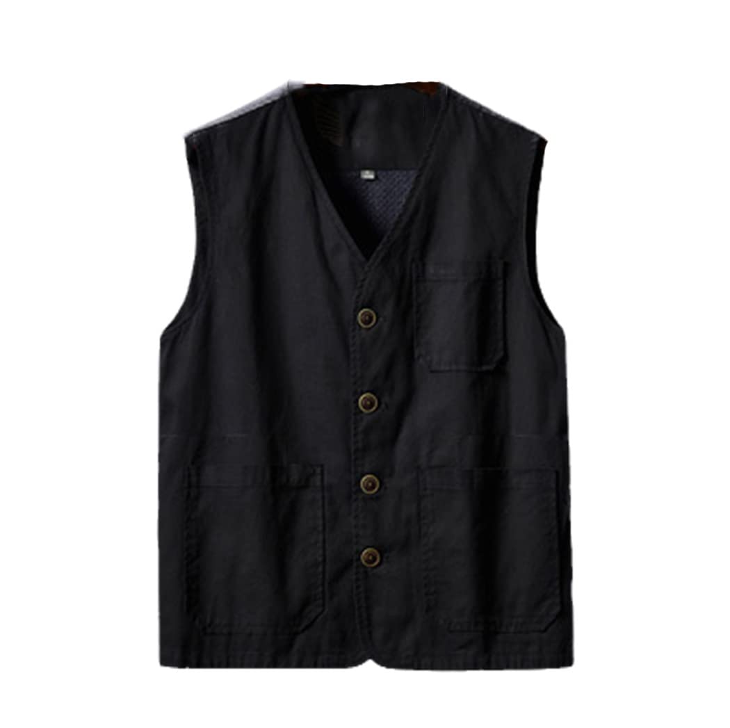 Chaleco de malla transpirable de algodón casual de verano para hombre, chaquetas sin mangas, chalecos de pesca al aire libre