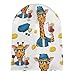 Fashion Beanie Caps with Adjustable Band Oversized Hat Cap Soft Touch Windproof Headwear Skull Cap for Ski Skat Travel, Multipurpose Scarf Hat, Cute and Funny Giraffe