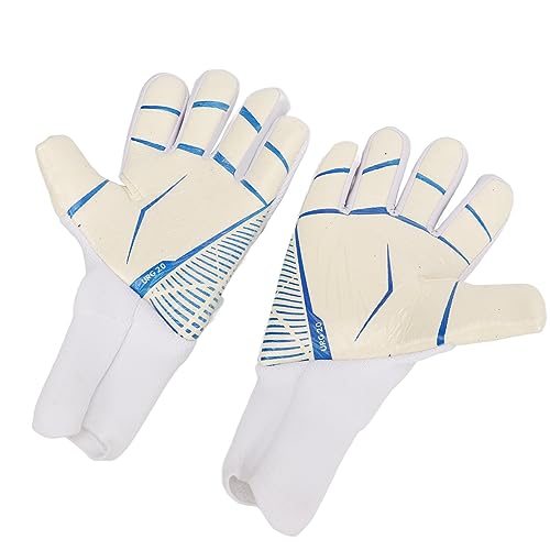 Luvas de Goleiro de Futebol, Proteção para Os Dedos, Luvas Confortáveis ​​de Látex e Nylon, Antiderr