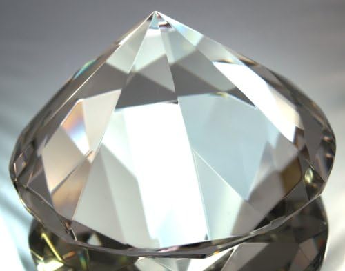 Miniatura 5 de Pisapapeles clásico de 3.937 in con diamantes de cristal para mostrar tu joya de la pasión