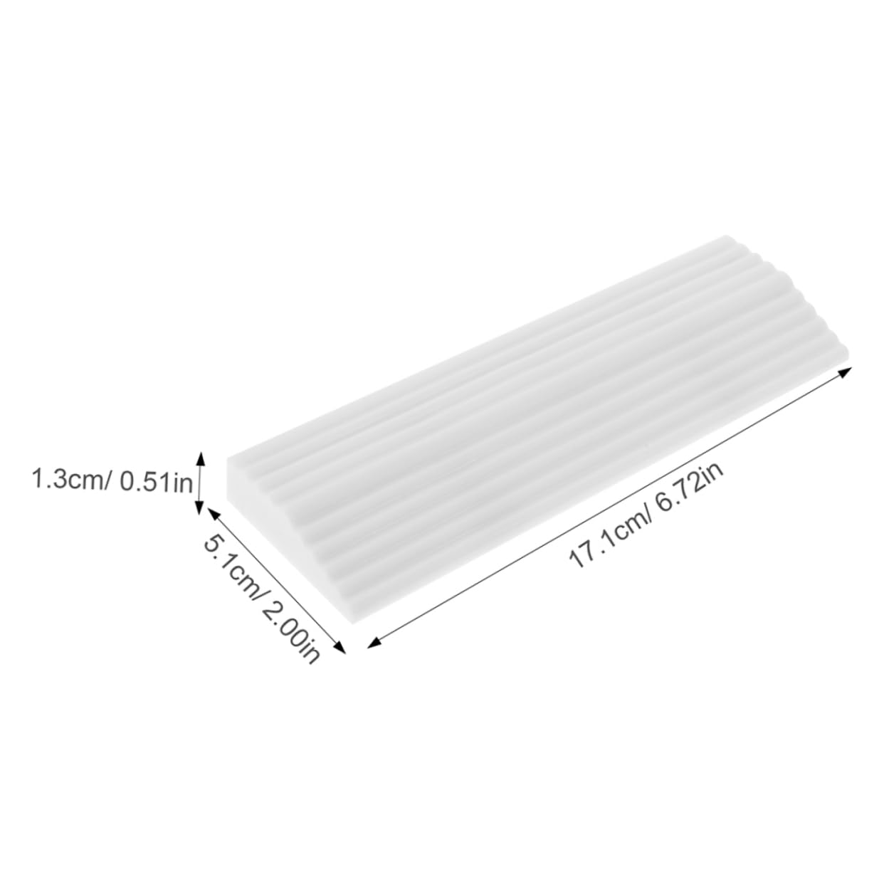 Hohopeti Doorway Threshold Ramp Mat 4pcs Easy Install Rubber Ramp for Indoor Robot Sweeper
