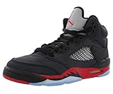 100 % authentique. Nike garçon Air Jordan 5 Retro (GS) Chaussures de Fitness, Noir (Black/University Red 006), 38 EU