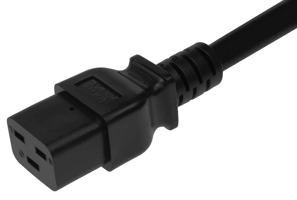 SF Cable, 6ft NEMA 5-20P to C19, 12/3 SJT (20A 125V)