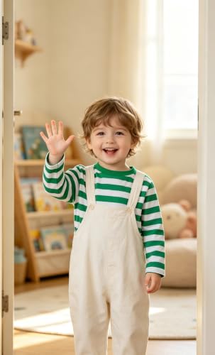 Image of Magic Park 6M-14Y Kid Striped T-Shirt Boys Cotton Tee Basic Top