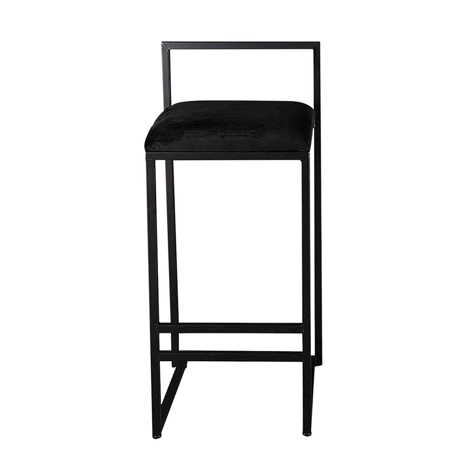 Tabouret de bar moderne rembourré chaise haute cuisine velours pour table haute