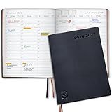 Premium Terminplaner 2026 2027 von SmartPanda – Wochenplaner A4, Roségold – Softcover und Geschenkbox – Terminkalender, 30 Minuten-Intervalle – Juli - August, Planer – auf Deutsch (2026-2027)