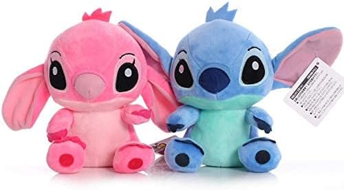 Peluche Cartoon Blue Pink Stitch Peluche Bambole Anime Giocattoli Lilo E Stitch 20cm Stich Peluche Peluche Regali di Natale per Bambini