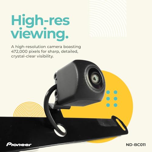 Pioneer ND-BC011 Rear View Backup Camera – NTSC Universal Camera with Selectable Front View, 155° Wide Angle, Night Vision, High Res, License Plate Mount – Compatible with Pioneer in-Dash Receivers by PIONEER - Image 3