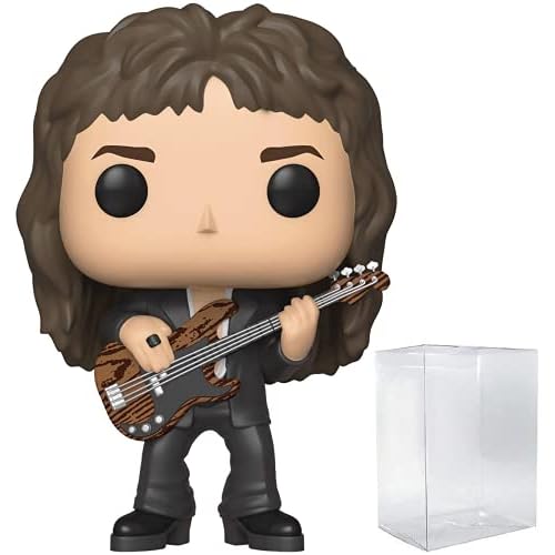 POP Queen - Figura de vinilo de John Deacon Funko Rocks (incluye funda protectora de caja compatible)
