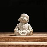 Carefree Fish Aquarium Decoration Minimalist Sandstone Buddha Fish Tank Decor Bring Home a Ray of Sunshine