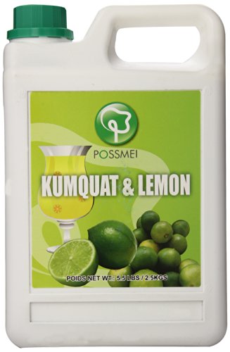 Possmei Flavored Syrup, Kumquat Lemon, 5.5 Pound