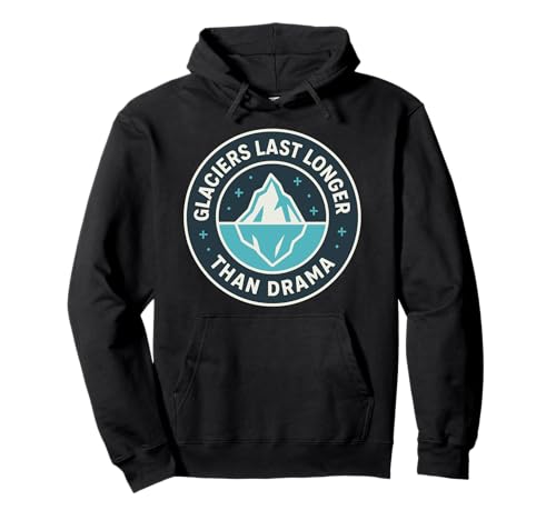 Glacier Iceberg Minimalist Arctic Nature Cadeau Sweat à Capuche