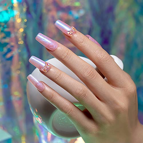 Rarjsm Pearl Gel Nail Polish Shell Glitter Pearlescent Shell Gel Polish Set 6 Colors Pink White Green Purple Shimmer Mermaid Swirl Thread Effect Gel Soak Off Led Uv Curing Requires Diy Manicure Use #TOP3