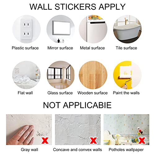 Walbest 3D Mouse Hole Wall Stickers 3Pcs Mouse Reading Book In Wall Decals - Water Proof Funny Wall Stickers For Bedroom Nursery Wall Decor(Mouse Color Upgrade) #TOP5