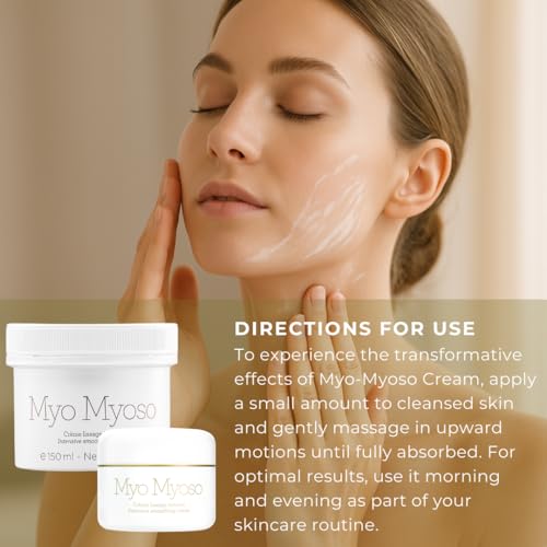 Gernetic International Gernetic MYO MYOSO Intensive Smoothing Cream, Intense Face Moisturizer with Collagen & Hyaluronic Acid, Peptides Serum with Tightening Effect, 50ml/ 1.7 oz