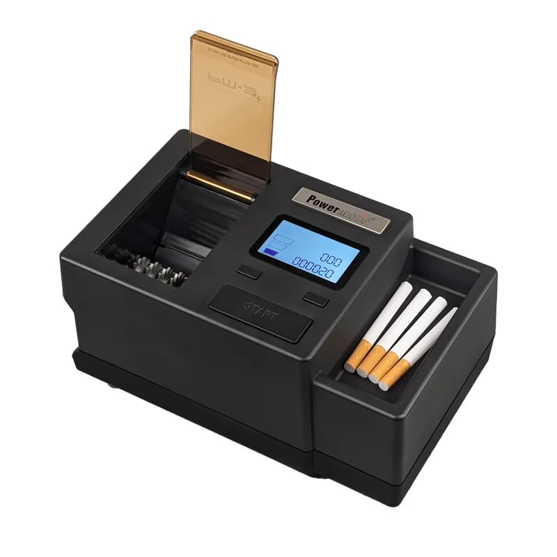 Powermatic Máquina de cigarrillos eléctrica 3 plus Zorr con cortador de tabaco