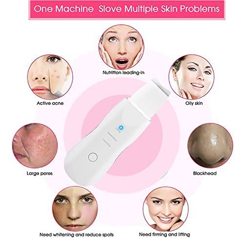 Peeling Ultrassônico E Ionização Portátil Anti Cravos E Acne 2 Em 1 super eficiente para uma limpeza