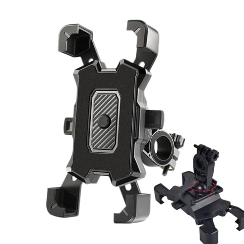 Support De Téléphone De Vélo – Solide Et Fiable, Compatible Avec SupportDe Téléphone De Vélo, Support De Guidon DeVélo Universel Anti-secousse À 360° | Pince DeTéléphone Peu Encombrante Pour Scoote