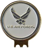 Mobile Pro Shop Golf Ball Markers with Hat Clip – Easily Attaches to Golf Cap – Made of Stainless Steel & Ideal for Professional Golfers (AIR Force Falcons)
