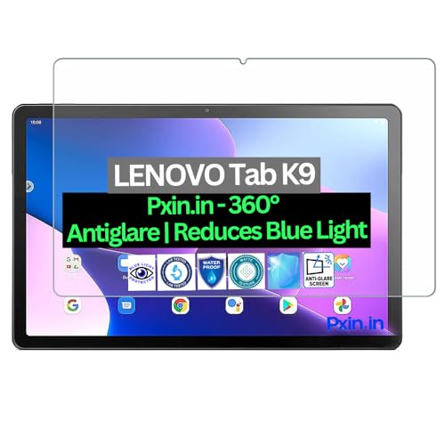 Image of Pxin Tablet Anti Bluelight and Anti Glare Screen Guard compatible with LENOVO Tab K9 | BLUVLightblock Tech | Scratch Proof | Prevents bluelight | Eye Protection | No Dry Eyes