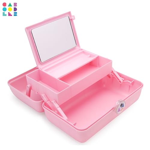 Caboodles Twilight Disco - On-the-go Girl Costmetic Organizer Make-up & Accessory Carry Case, Pink Sparkle - Thumbnail 7