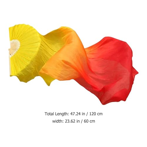 Toddmomy 4 StüCk SchleierfäCher: FäCher Schleier Tanz-Fan-Schleier FüR Bauchtanz FäCher