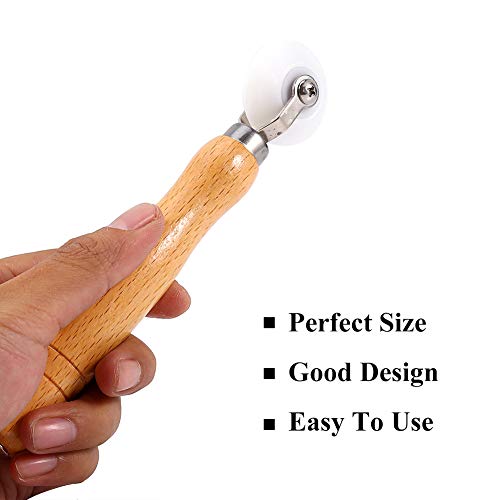 Aramox Vliestapete Roller, Nahtroller Vliestapete, Edelstahl Rollen Polster Rollendruck Tappezzeria Rullo Mano DIY per angolo 40mm