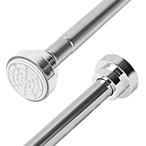 Shower Curtain Rod Extendable 125-220CM (UK Company) Shower Rail Curtain Pole
